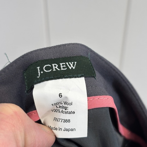 Vintage J Crew Womens Minimalist Career Wool Skirt Size 4 Office Professional - Picture 3 of 8